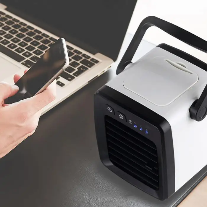 Горячая Новинка портативный мини USB вентилятор охладитель воздуха увлажнитель воздуха 3 режима скорости офис охладитель очиститель HY99