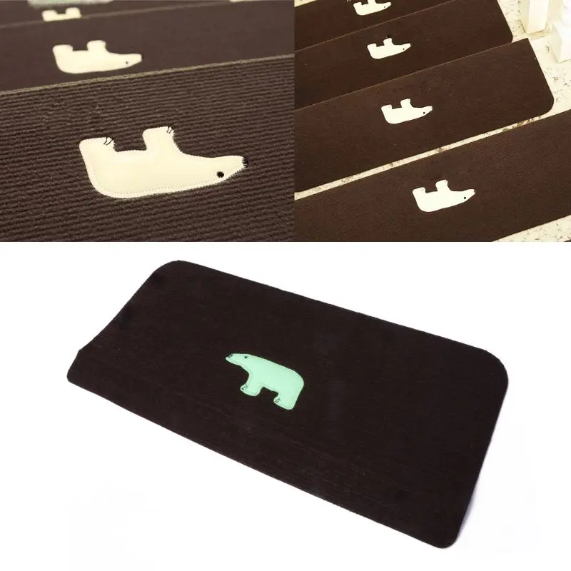 Non Slip Luminous Carpet Stair Treads Shine at Night Bear Anti-Skid Stairs Rug WF4458037 Non Slip Luminous Carpet Stair Treads Shine at Night Bear Anti-Skid Stairs Rug WF4458037