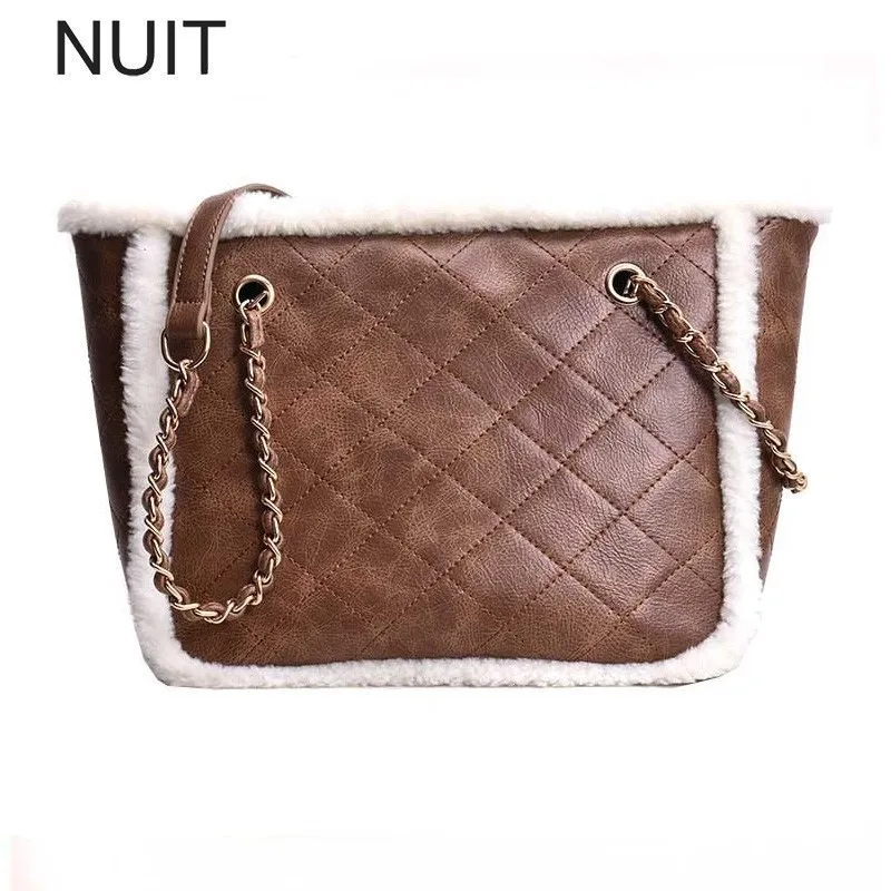 

Plush Luxury Handbags Women Bags Designer Female Chain Crossbody Bags PU Leather High Quality Women Fashion Totes Shoulder Bags