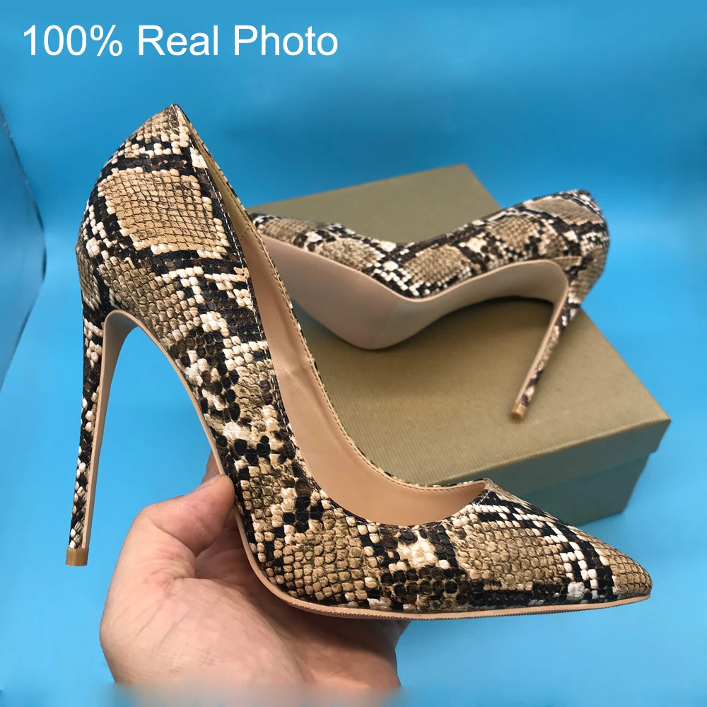 snake pattern heels