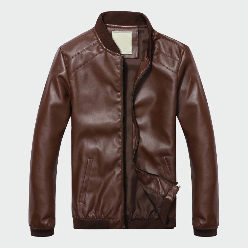 

Men's Leather Jacket Classic Male PU Faux Thin Coats Motorcycle Coat Biker Jackets Mens Spring Autumn Brand Clothing ML010