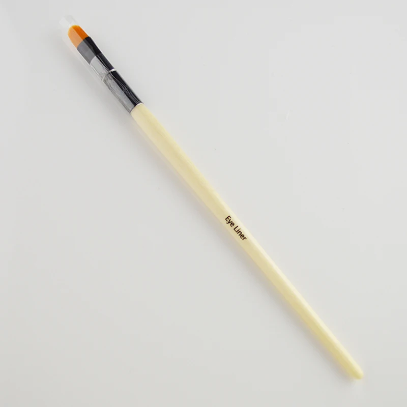 1pcs BB Star Product Wood Handle With Round Shape Tip Eye Liner Brush For Dry and