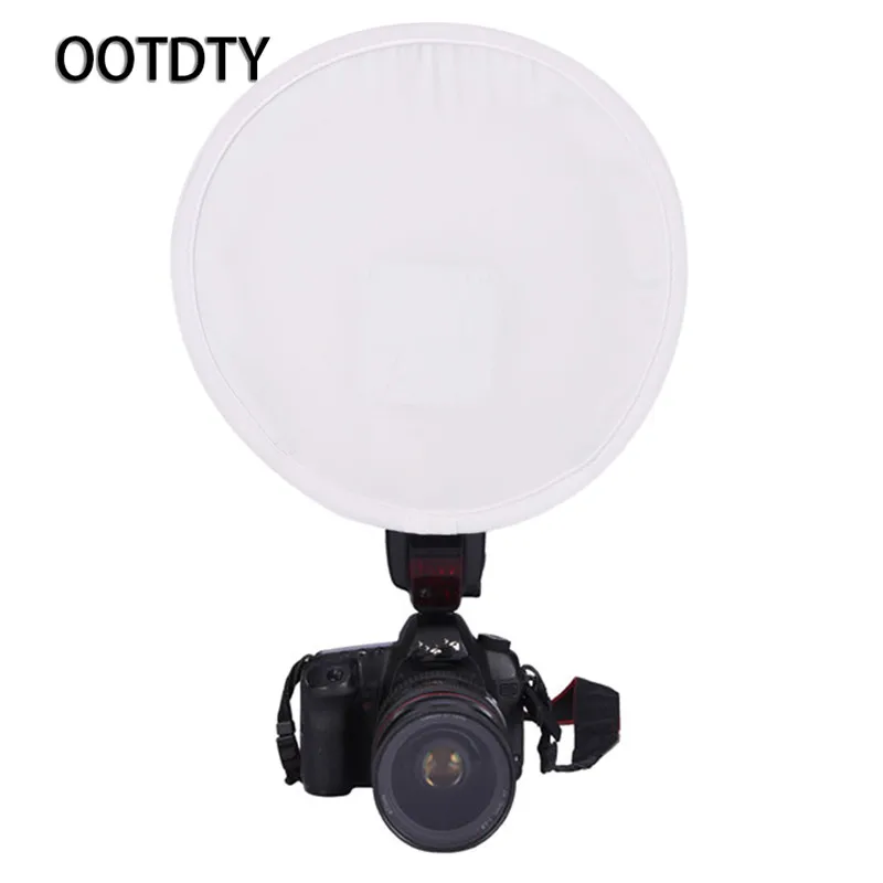 OOTDTY Camera Flashes Accessories Portable 31cm Gray Card Diffuser