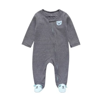 

COSPOT Newborn Footies Jumpsuit Bebes Overalls Body Suit Winter Jumpsuits Toddler Striped Outfits Baby Boy Clothes 0-2Y 2019 25