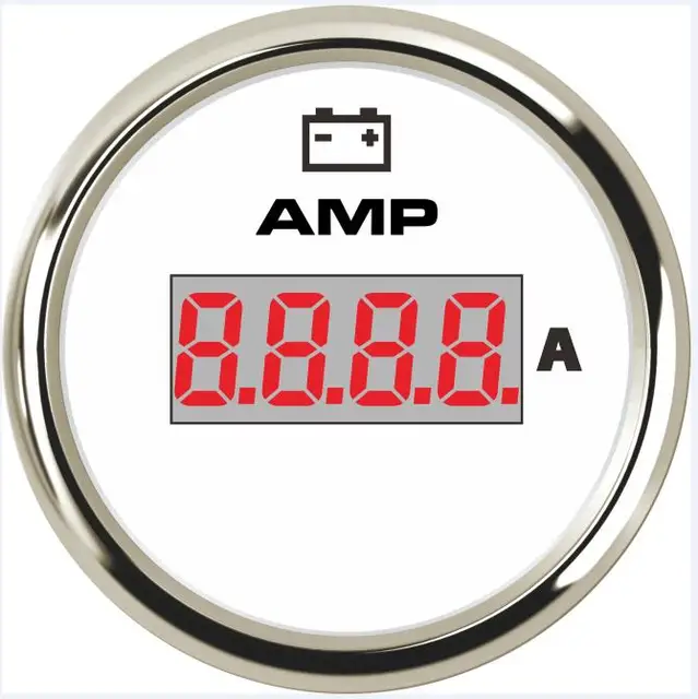 1pc New Style 52mm Digital Amp Gauges Tuning +/ 150A Ampere Meters 9