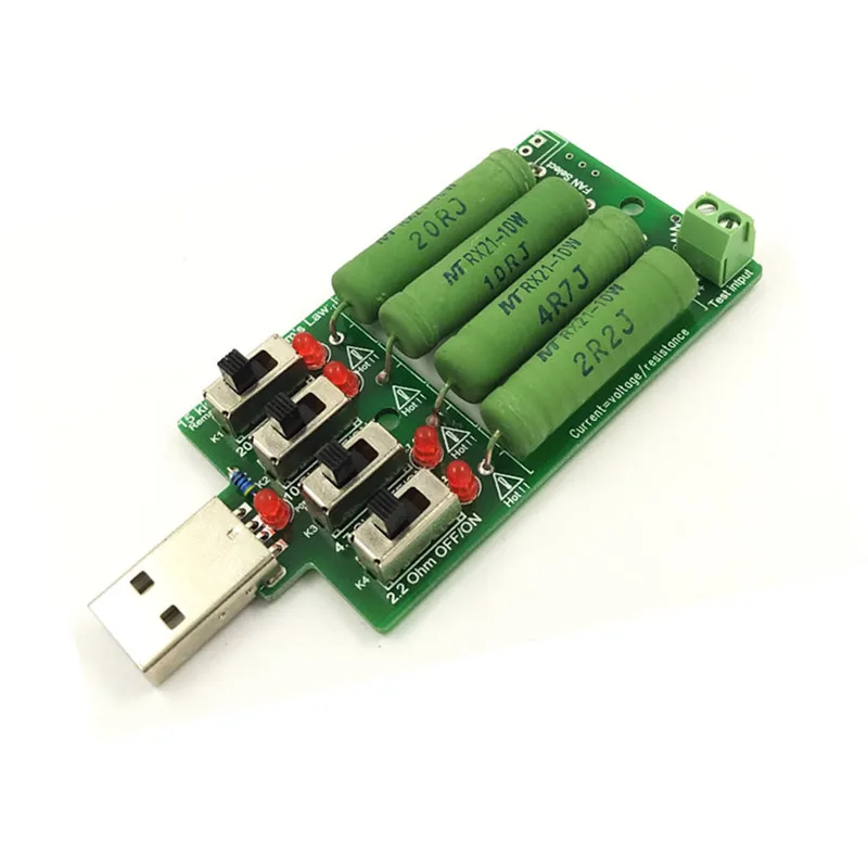 USB DC электронная нагрузка высокая мощность сопротивление разряда резистор регулируемый 4 вида тока промышленного аккумулятора Емкость Тестер