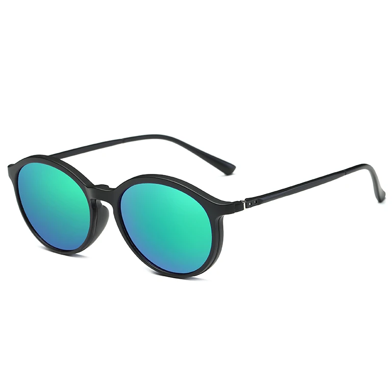 Поляризованные солнцезащитные очки, круглая серьга унисекс на солнцезащитных очках, винтажные дизайнерские солнцезащитные очки для мужчин и женщин в стиле ретро de sol masculino - Цвет линз: JY2223 C5
