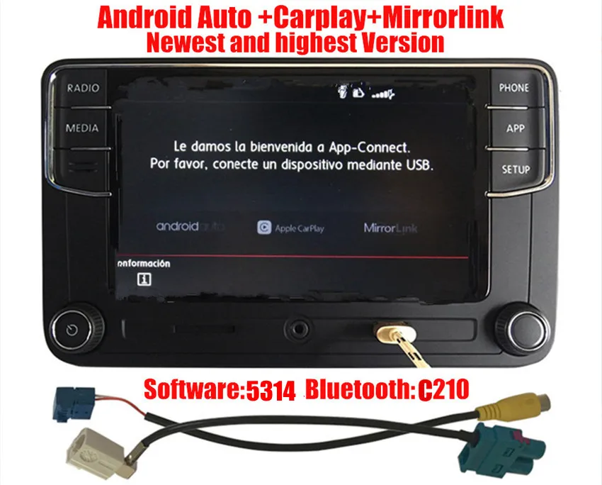 CarPlay Android Auto RCD330 R340G плюс Noname радио RCD340G C210 для VW Tiguan Гольф 5 6 MK5 MK6 Passat поло 187B Русский