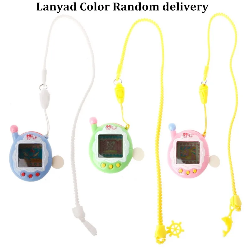 

LCD Cyber Virtual Digital Pet Electronic Game Machine With Zipper Neck-Lanyard
