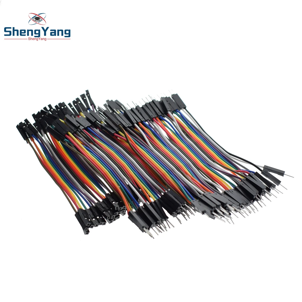 

40pcs ShengYang Dupont Cable line 1P-1P 2.54mm Male to Male , Male to Female , Female to Female 10cm For Arduino