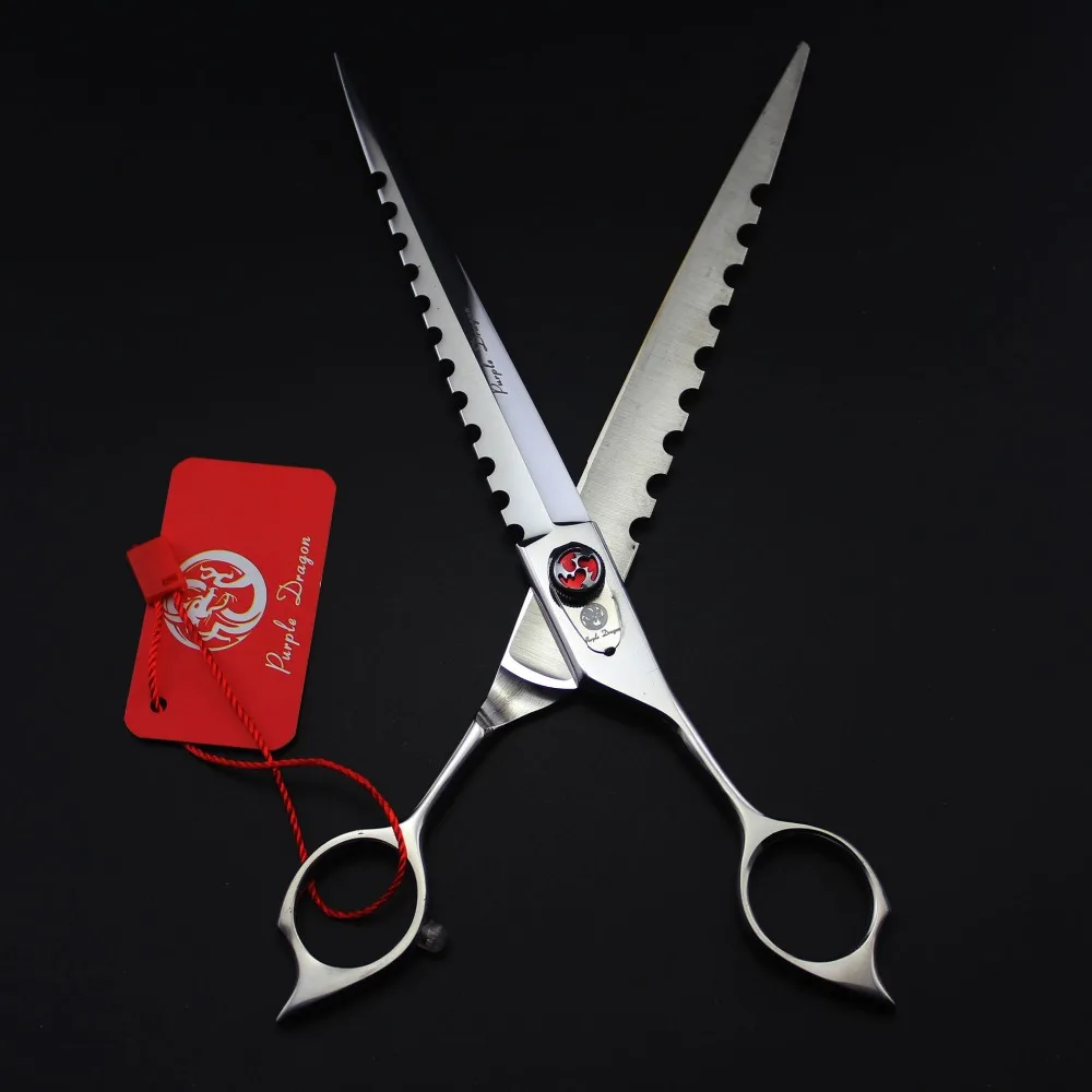 

8 inch Purple dragon Japan 440c Professional Pet Hair Cutting Scissors for Dog & Cat Barber Shears VH073