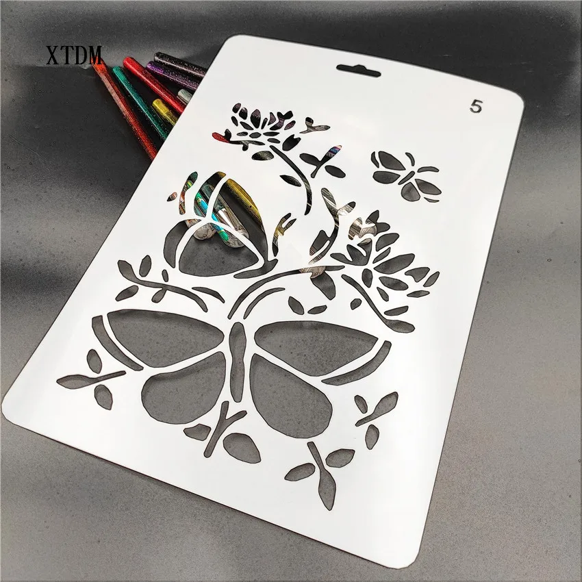 Dragonfly plastic mold shield DIY cake scrapbook stencils hollow Embellishments printing lace ruler Valentine's Day | Дом и сад