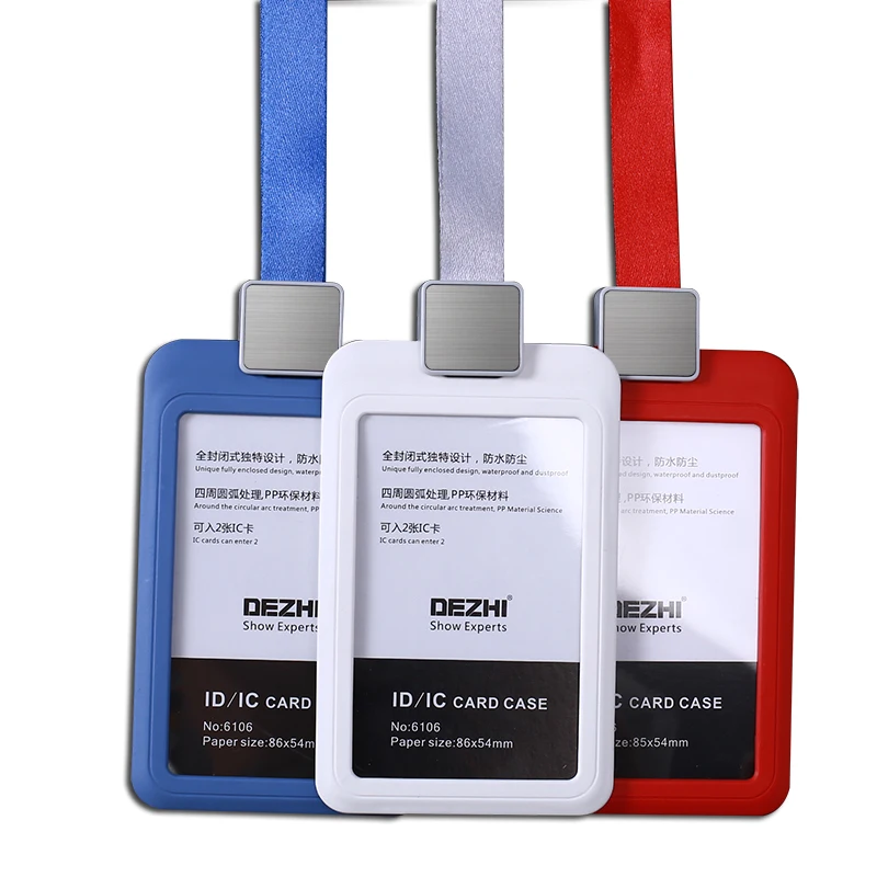 Plastic Id Card Badge Holder
