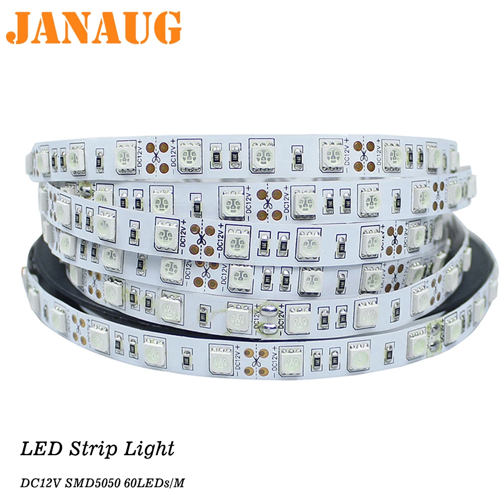 Светодиодная лента 5 м 5050 RGB 12 В 300 светодиодов гибкая светодиодная для украшения