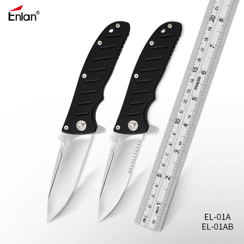 

Enlan EL-01 Camping Outdoor Knife Hunting Pocket Knives Tactical Survival knife EDC Multi Tools 8CR13Mov Blade Dropshipping