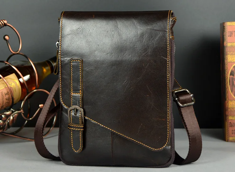 NEWEEKEND Мужская натуральная Макс масло кожаная деловая сумка тонкая небольшая простая сумка на плечо iPad сумки мессенджер мужской для мужчин LZ-1501