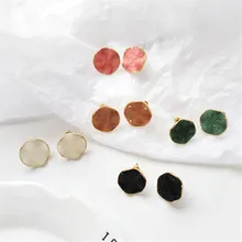 Модные геометрические серьги-гвоздики, женские ретро серьги неправильной формы, классические женские большие серьги для женщин, ювелирные изделия