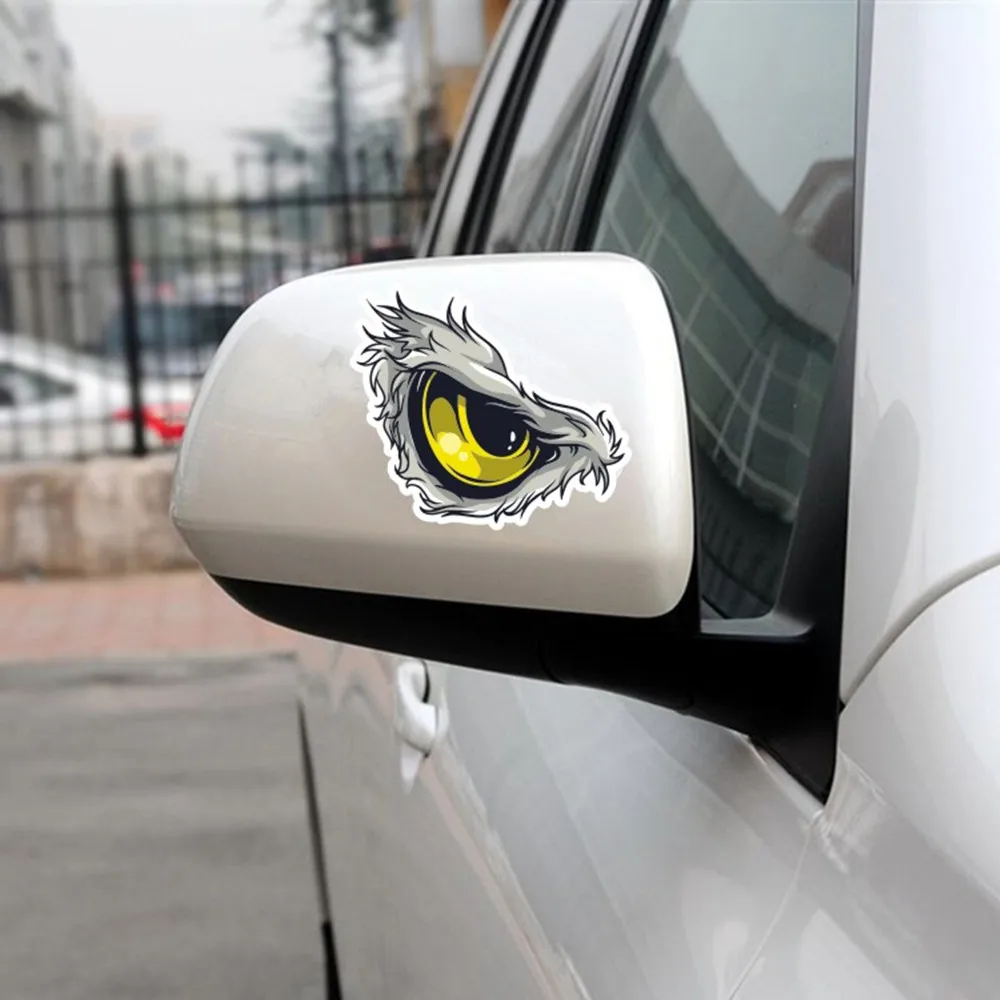 

2pcs 3D Car Sticker for Car Rearview Mirror Sticker Auto Bird Hawkeye Eagle Eyes Car eye Sticker Vinyl Windows Car Styling Decal
