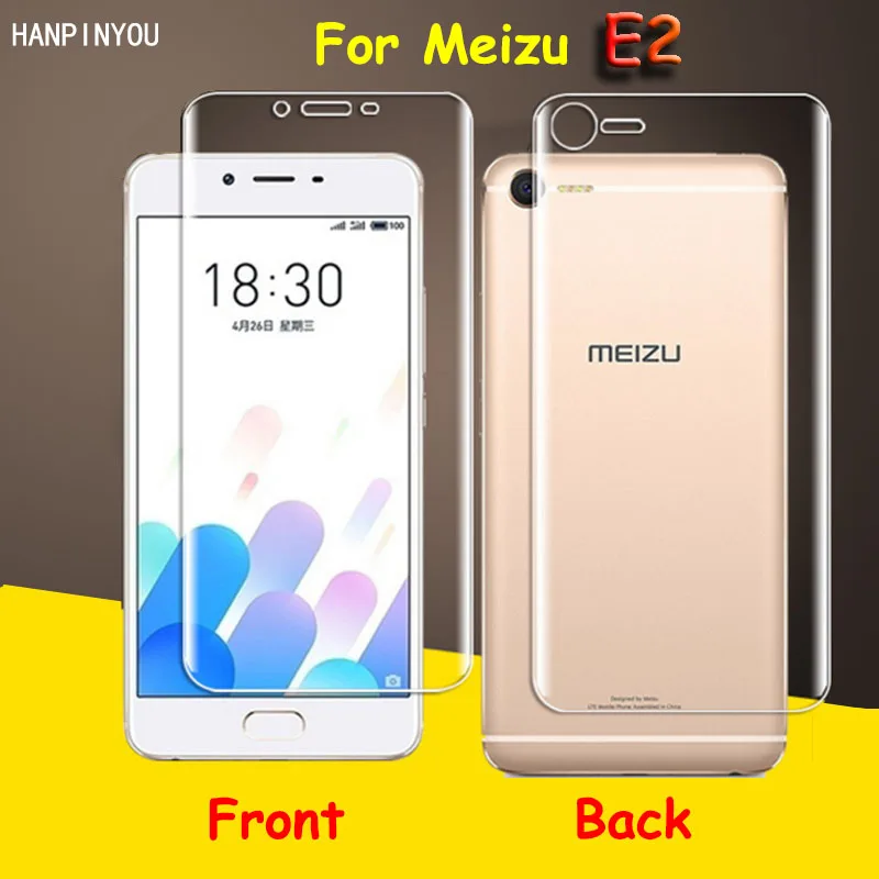 Защитная пленка из мягкого ТПУ с полным покрытием для Meizu E2 M2 E M2E изогнутые детали