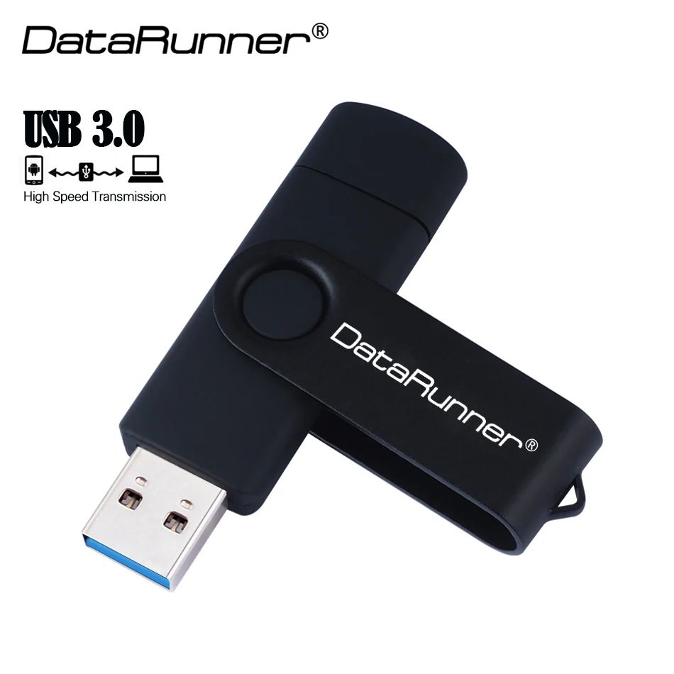 

DataRunner usb 3.0 USB Flash Drive 32GB 64GB OTG Pen Drive for Android Mobile 128GB 256GB Pendrives Micro USB Memory Stick