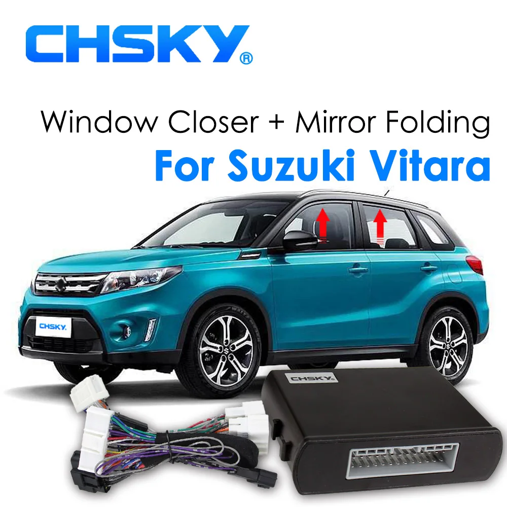 

CHSKY Car Power Window Closer & Car Mirror Folding kit For Suzuki Vitara Window Closer Car Alarm Systems Window Closer lifter