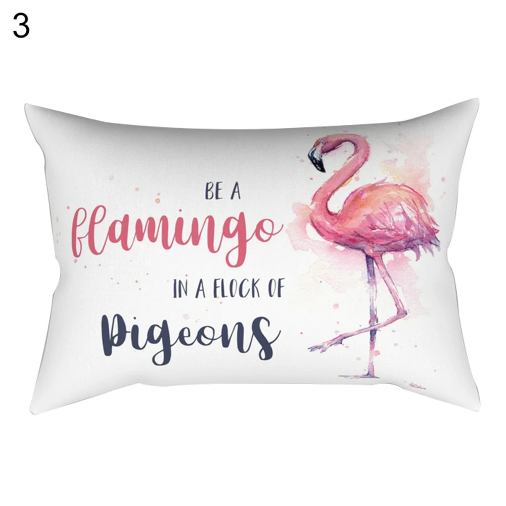 30x50 см подушка чехол Фламинго Дизайн Подушка Чехол для подушки с рисунком Фламинго лампы для домашнего интерьера украшения Чехлы наволочки