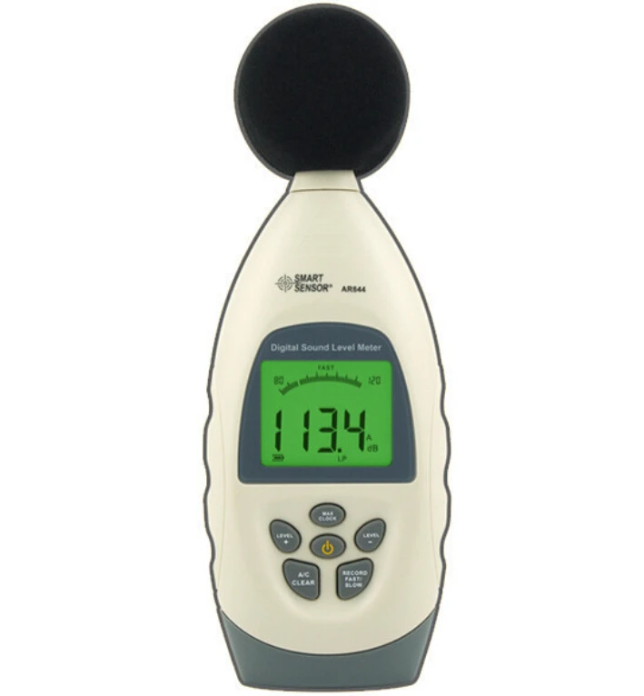 

Digital Sound Level Meter Measuring Range 30~130dB Frequency Range 31.5HZ~8.5KHZ Noise Meter
