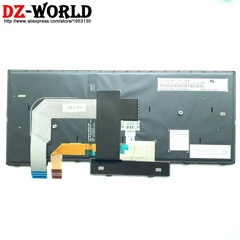 New/Orig ES SPA LAS Latin American Spanish Backlit Keyboard for Thinkpad T470 A475 T480 Teclado 01A
