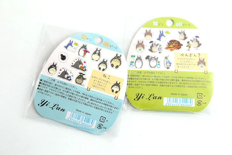 2 упаковки Япония Ghibli/Миядзаки анимация Тоторо КПК пакет прозрачные декоративные наклейки
