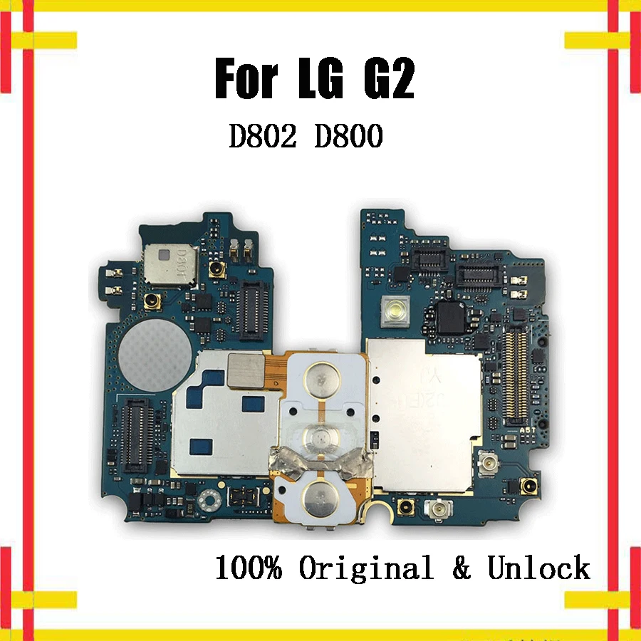 

Motherboard For LG G2 D802 16/32G D800 32G Unlocked Logic Board with Android System with full chips