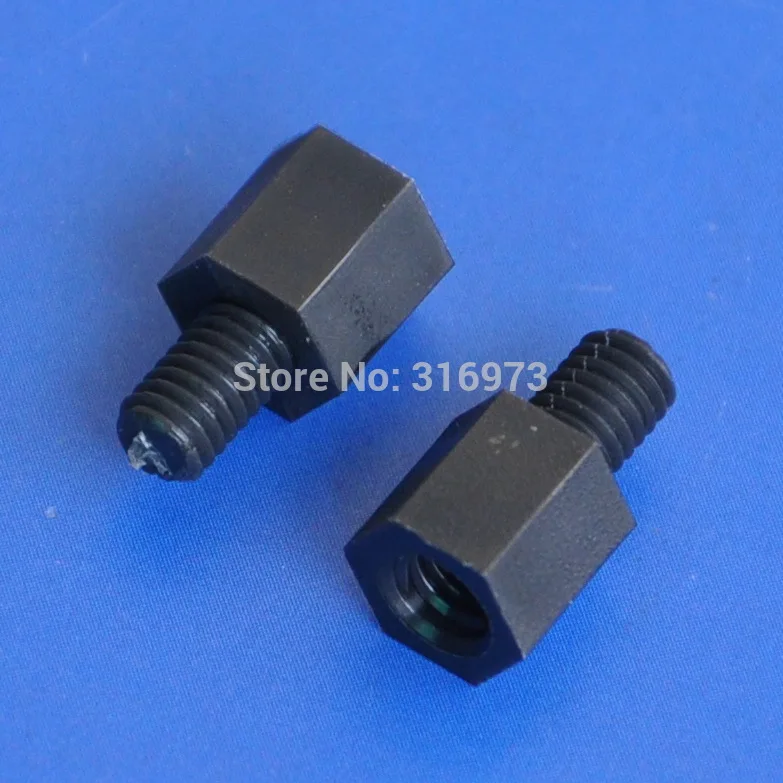 

(10 pcs/lot ) 7mm/0.28" Black Nylon M4 Threaded Hex Male-Female Standoff Spacer.