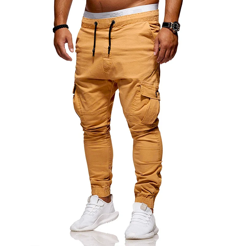 2019 Newest Men's Slim Fit Straight Leg Trousers Casual Pencil Jogger Long Cargo Pants Drop Shipping Supplier 2019 Newest Men's Slim Fit Straight Leg Trousers Casual Pencil Jogger Long Cargo Pants Drop Shipping Supplier