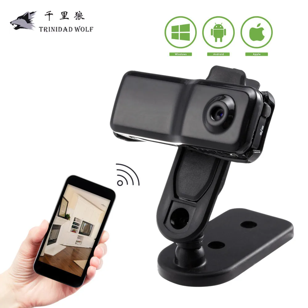 

TRINIDAD WOLF MD81S Mini Camera Wireless Wifi Camera DV Recording CCTV Android IOS Camcorder Video Nanny Baby Mini Wifi Camera