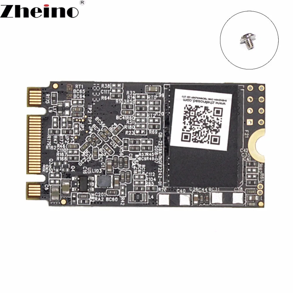 Zheino 2242 M.2 SSD 512 ГБ NGFF SATA Внутренний твердотельный накопитель Жесткий диск для