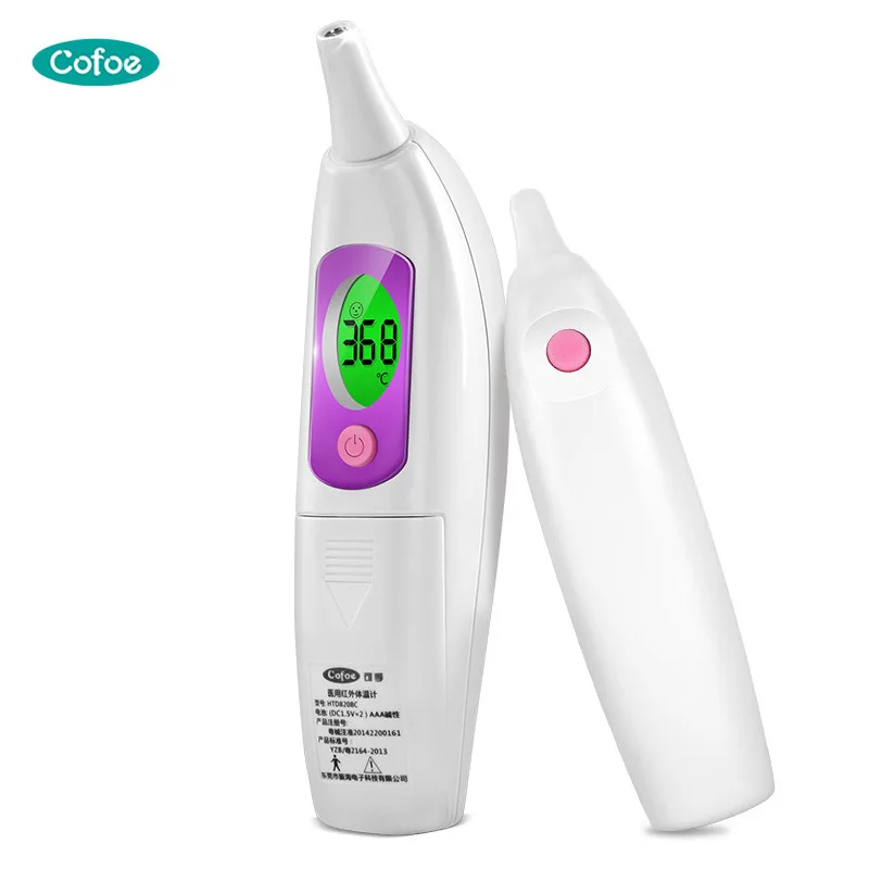 

Cofoe non-contact USB charging thermometer child Ear digital ear care temperature device LCD screen Infrared measurement monitor