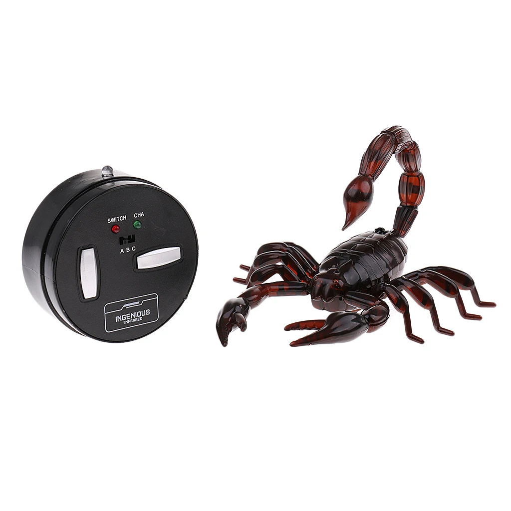 Trick Electronic Pet RC Simulation Scorpion Robotic Insect Prank Toy Beetle Remote Control Infrared Smart Animal Model Kids Gift