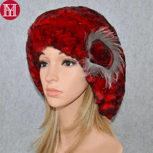 Ручная работа, Дамский берет, шапка s, вязаный Настоящий мех кролика, шапка, женская зимняя шапка из меха кролика Рекс, шапка настоящий мех кролика