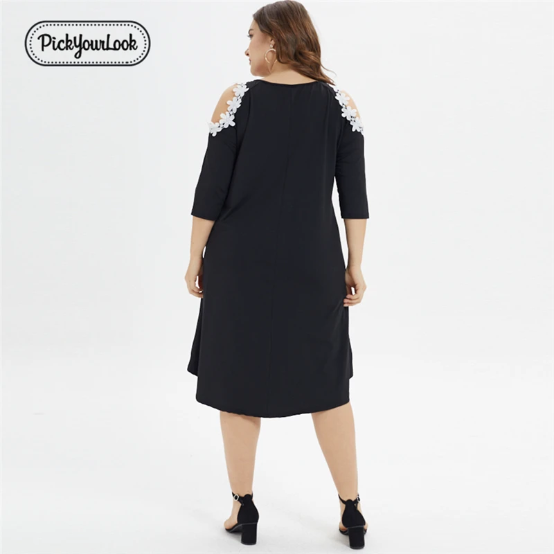 Pickyourlook женские платья больших размеров сексуальные Клубные вечерние платья vestido de festa однотонные женские миди платья больших размеров женские платья
