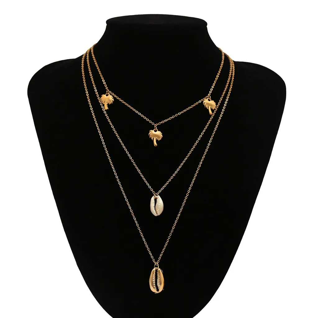 2019 Diomedes Новое модное женское пляжное ожерелье Cowrie из натуральной ракушки и