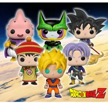 Funko POP Dragon Ball Goku Vegeta God Dolls Anime Action Figure Super Saiyan Model Cute Cartoon Figure