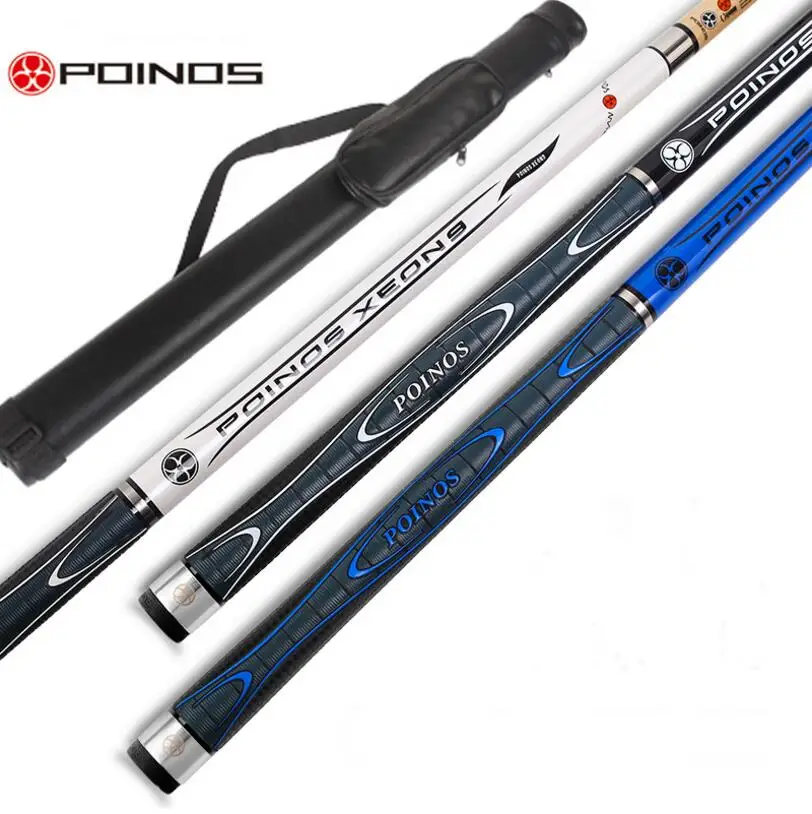 Новое поступление POINOS бильярдный Стик Cue 13 мм 11 5 10 черный синий белый цвета с кий