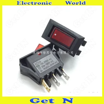 

20pcs KCD3-102N Rocker Switch 15A 250V 3Pins Power Rocker Switches White Color
