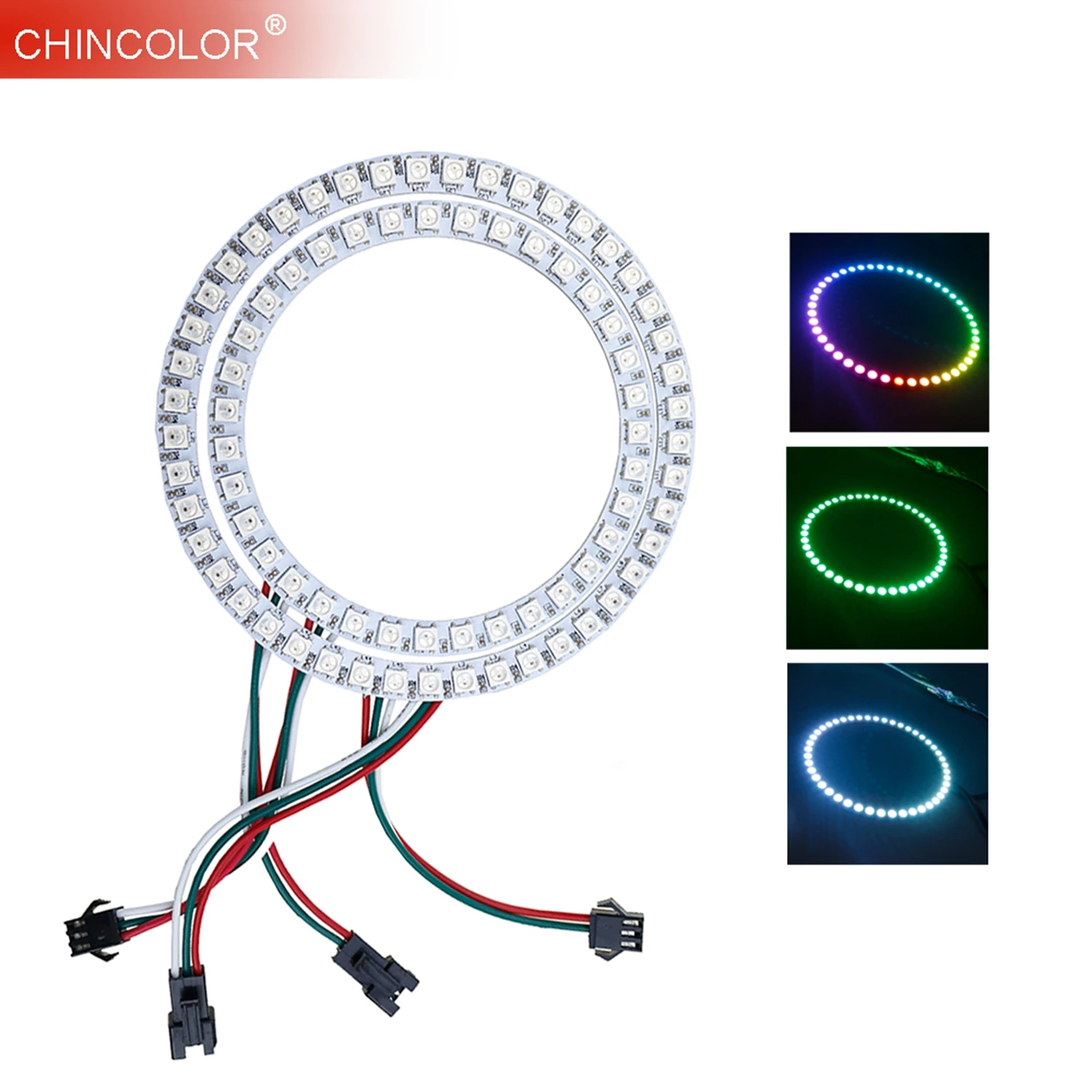 WS2812B модуль 2812 полоса светодиодная Пиксельная лампа панель освещения DC5V 16 35 45 бит