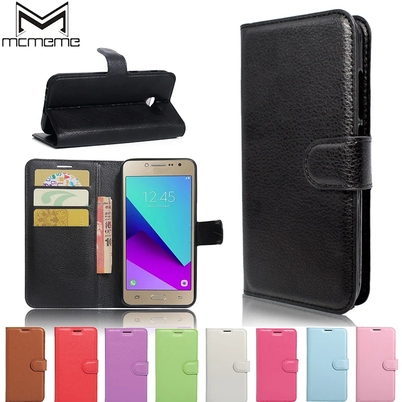 

MCMEME Wallet Case for Samsung Galaxy J2 Prime Flip Leather Cover Case Magnetic Phone Case for Samsung Galaxy J2 Prime G532 F
