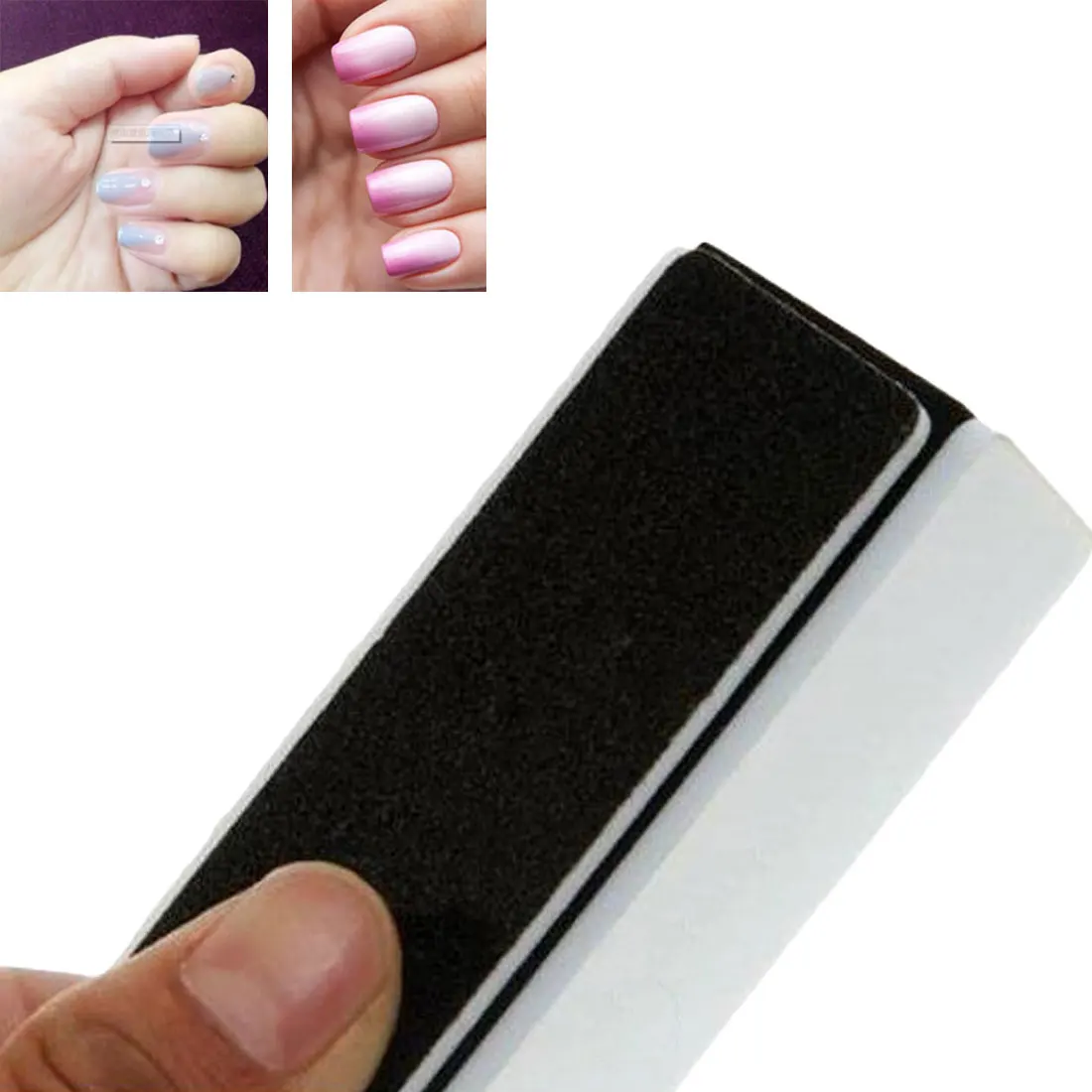 Durable Four sided Sponge Polishing Manicure Block Sanding Nail File For Nail Art Nails Tools