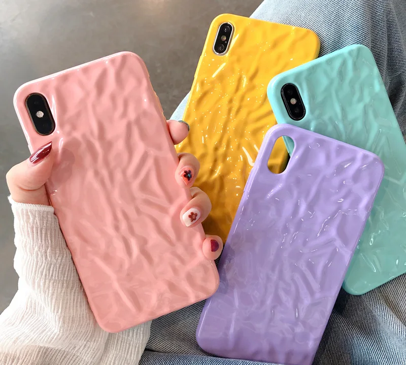 Для свежего желе цвета морщины 8plus apple x телефон XS Max / XR iPhoneX 7 мягкий корпус 6s