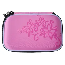 Истиранию жесткий диск Портативный диск молния чехол сумка Противоударный царапинам 2,5 ''сумка HDD розовый