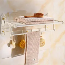 Набор аксессуаров для ванной комнаты, алюминиевый стеллаж для полотенец, угловая полка, держатель для салфеток, держатель для туалетной щетки, набор аксессуаров для ванной, резная слоновая кость