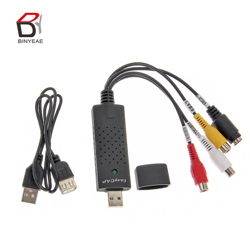 1 шт. USB 2 0 Видео ТВ DVD VHS Захват адаптер конвертер аудио видео кабели для ПК |