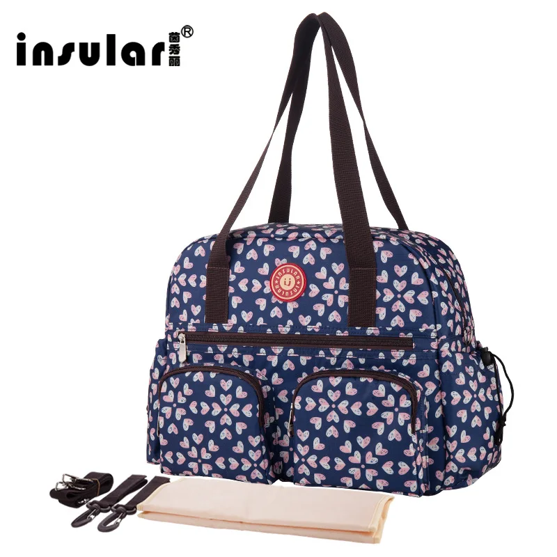 

Premium Printed 210D Nylon Baby Diaper Bag multi-function Mommy single shoulder Nappy Bag Women Tote Bag Shipping Free